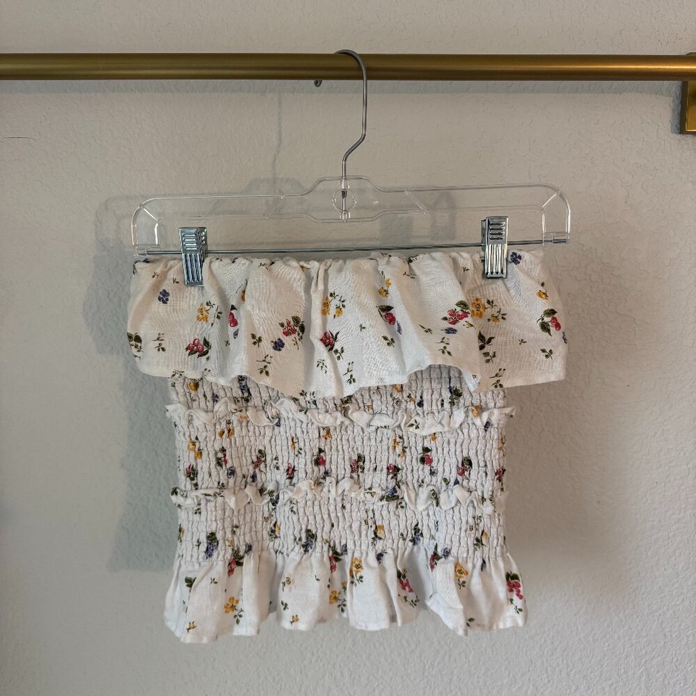 Reformation floral tube top